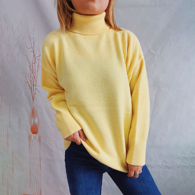 Drune | Weicher Pullover Aus Einfarbigem Strick