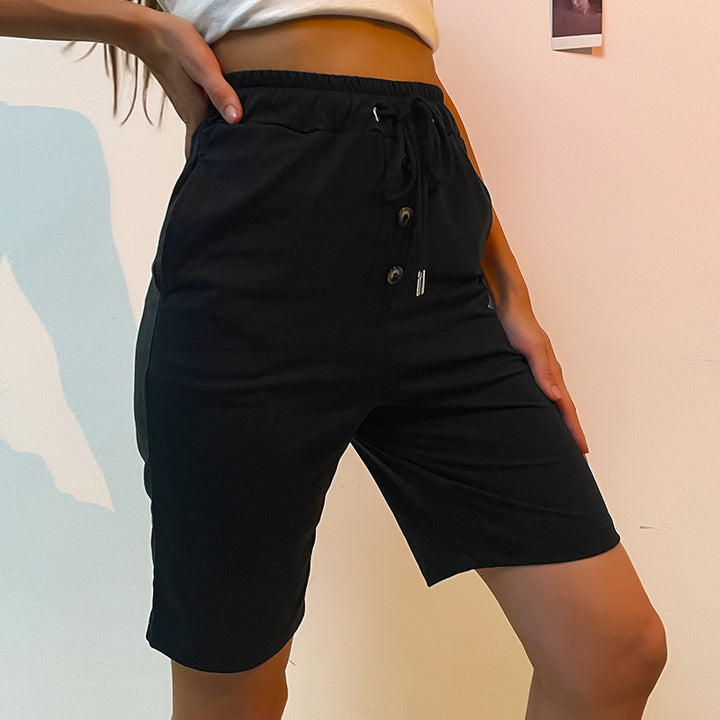 Damen Freizeit-Bermudashorts mit elastischem Bund und praktischen seitlichen Taschen Drune