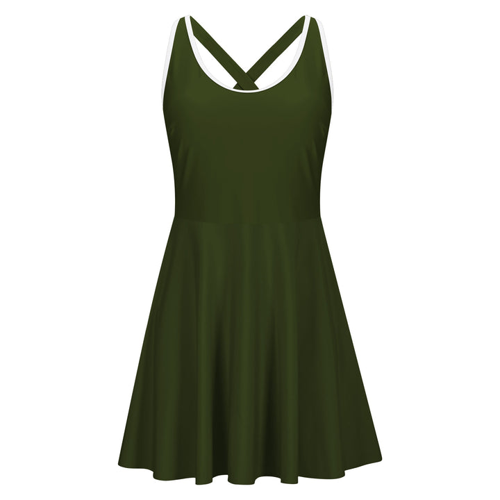 Damen Sportliches Schwimmkleid Drune
