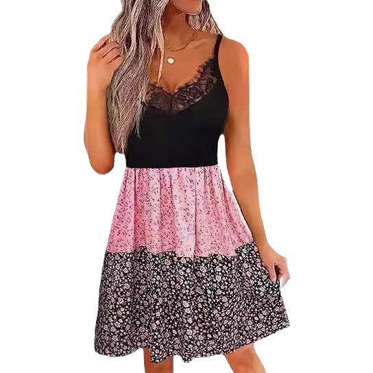 Damen Freizeitkleid im Layering-Stil Drune