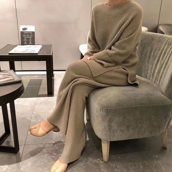 Damen Strickensemble mit weitem Schnitt und elegantem Design Drune