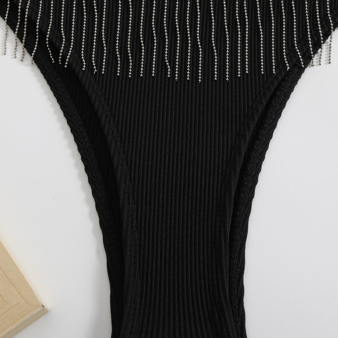 Damen Triangel-Bikini mit festlichem Fransen-Design Drune