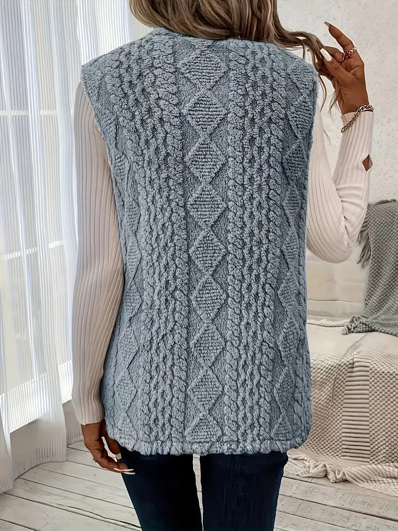 Damen Strickweste mit luxuriösem Obermaterial Drune
