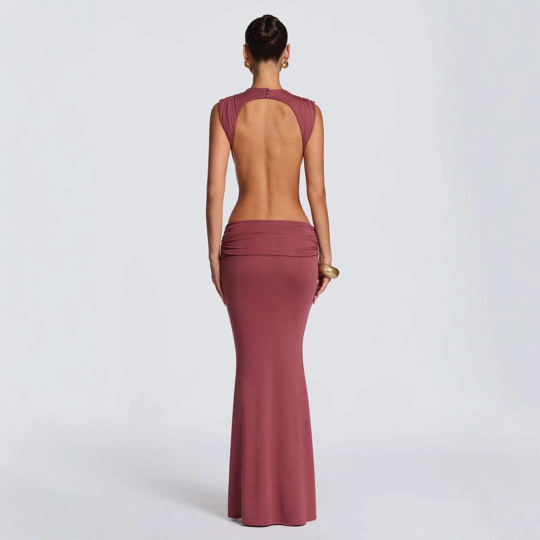 Damen Elegantes Abendkleid mit raffinierten Cut-Out-Details und figurbetontem Schnitt Drune