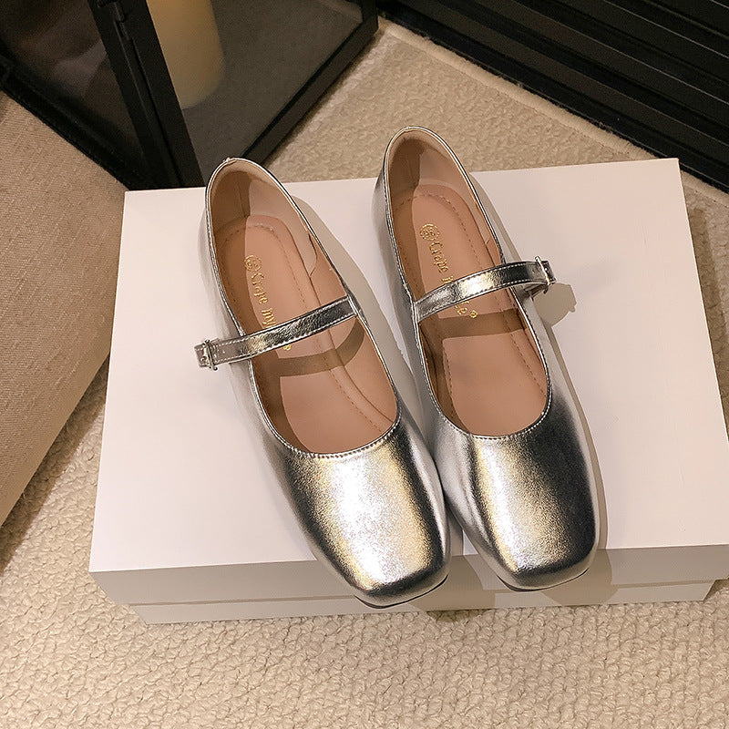 Damen Ballerinas mit modischem Riemchen und klassischem Design Drune