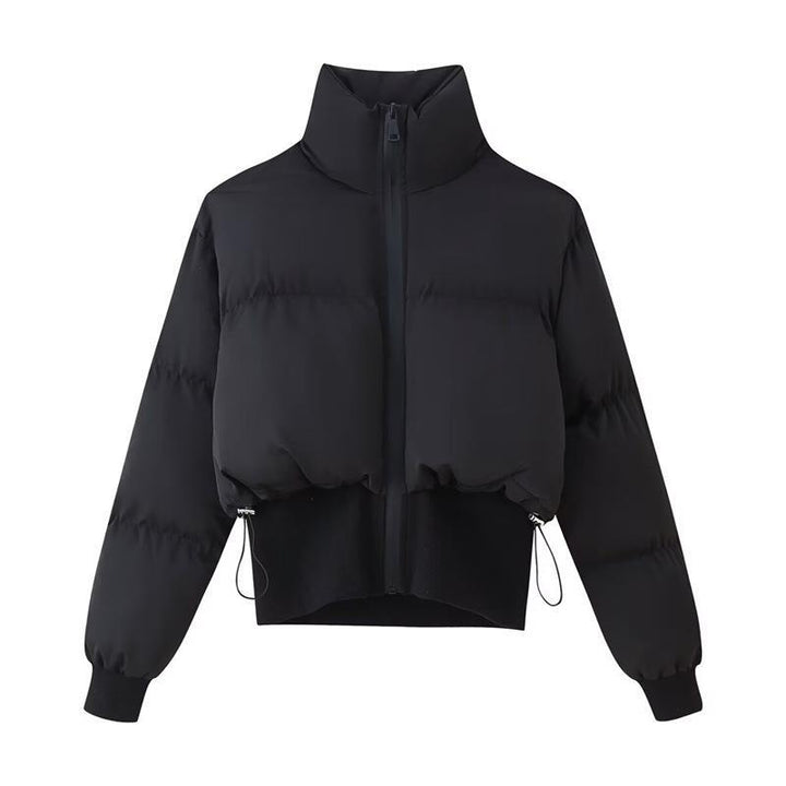 Damen cropped Steppjacke mit hohem Kragen und modernen Details Drune
