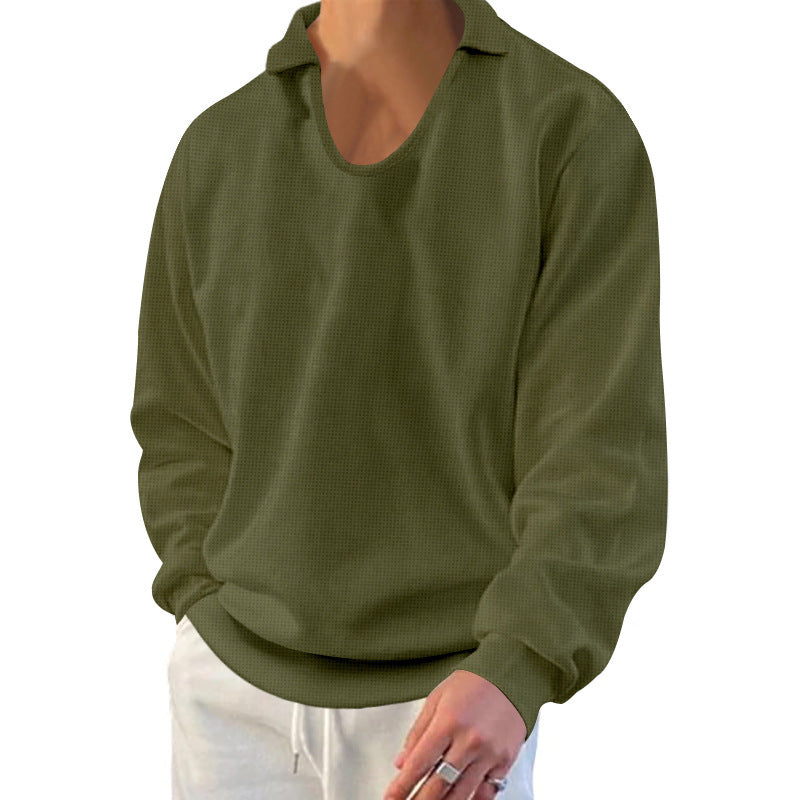 Herren lässiger Pullover mit strukturiertem Stoff und modernem Schnitt Drune