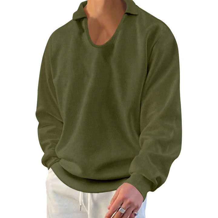 Herren lässiger Pullover mit strukturiertem Stoff und modernem Schnitt Drune