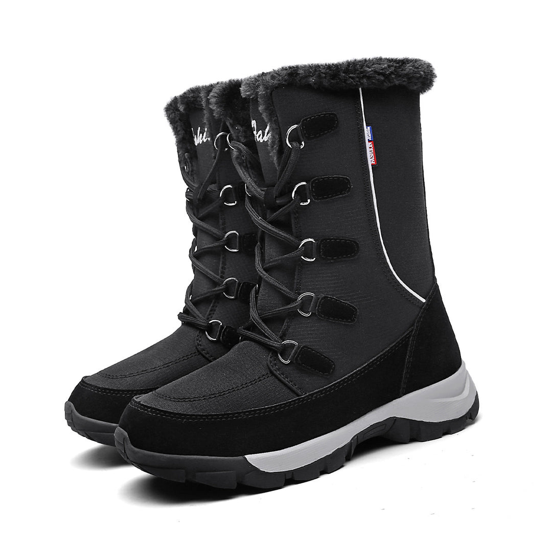 Damen Winterstiefel mit wärmeisolierendem Innenfutter und rutschfester Sohle Drune