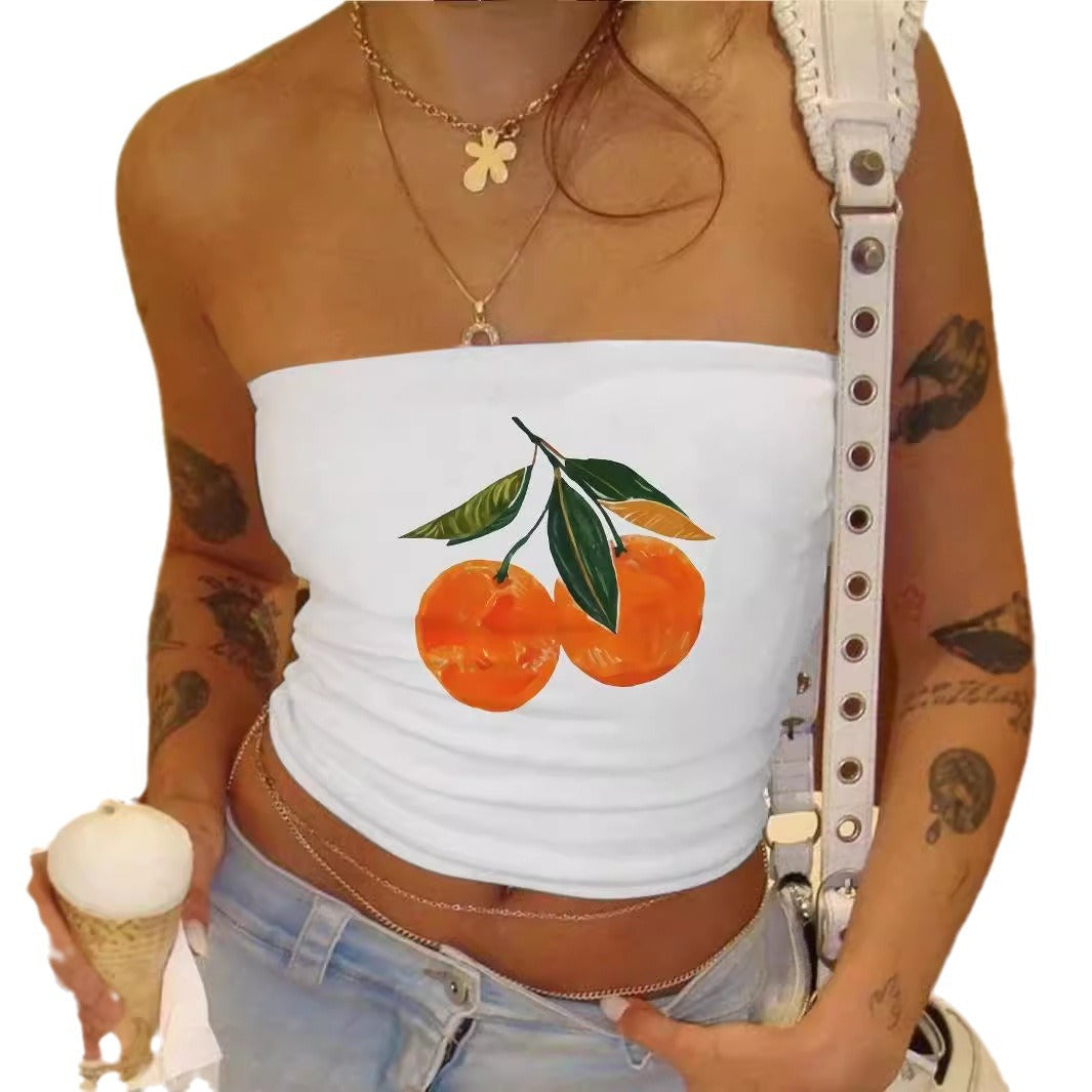 Damen Bandeau-Oberteil mit sportlichem Frankreich-Design Drune