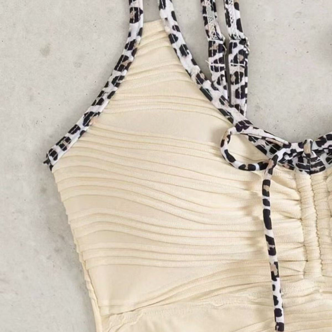 Damen Tankini mit gerafftem Oberteil und verspieltem Kordelzug Drune