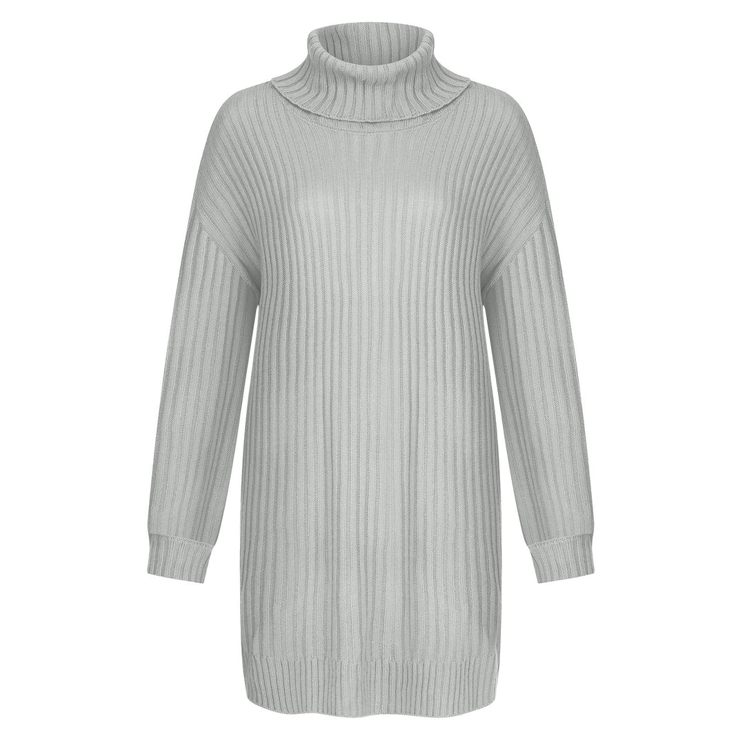Damen Grobstrick Rollkragenpullover im lässigen Schnitt Drune