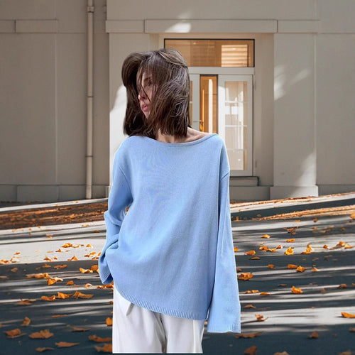 Damen Lässiges Baumwolloberteil mit weitem Schnitt und eleganten Details Drune