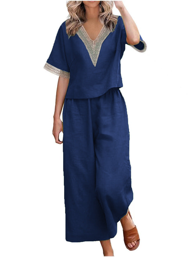 Damen Elegant geschnittenes Zweiteiler-Outfit Drune