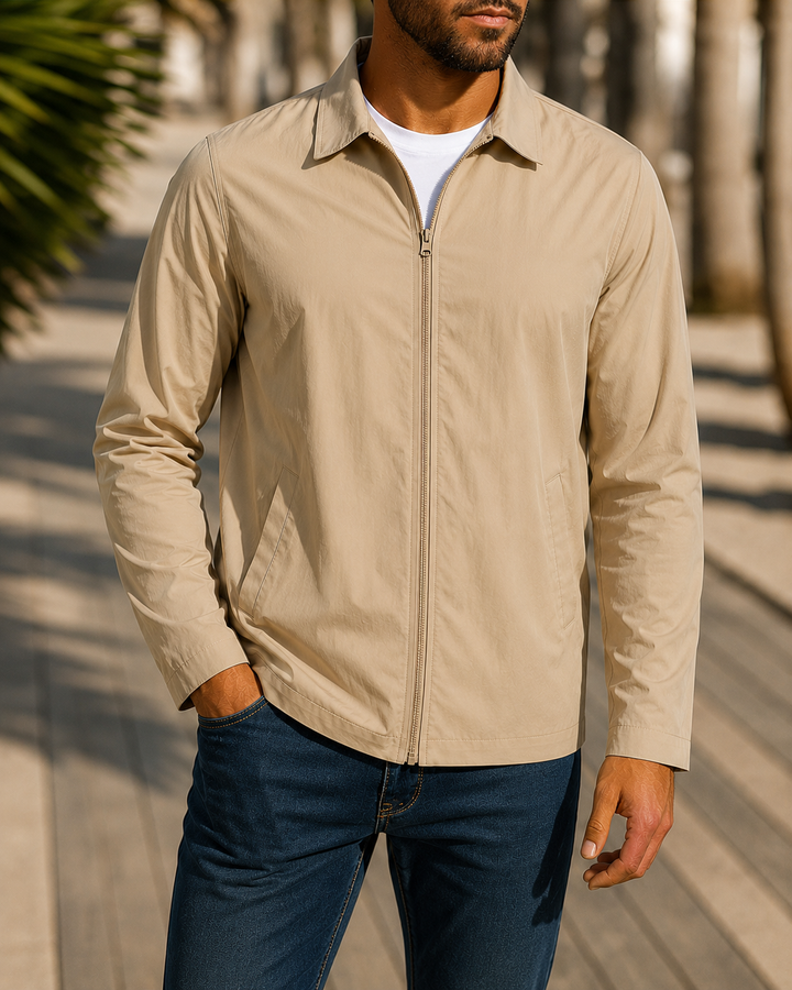 Herren lässige Freizeitjacke mit innovativer Windschutztechnologie Drune