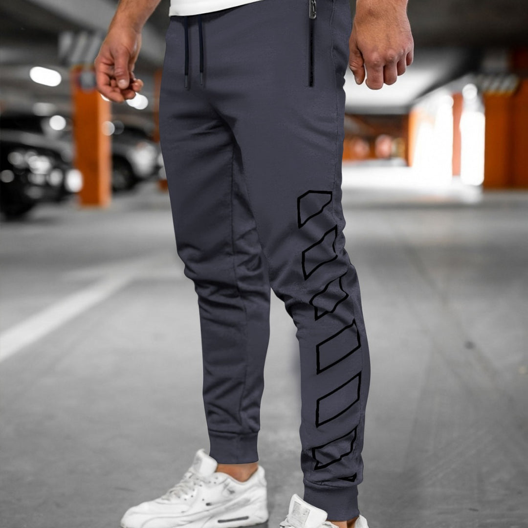 Herren Sportliche Jogginghose mit modernem Design und Seitentaschen Drune