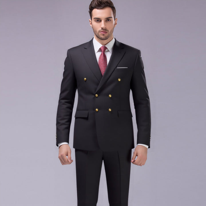 Herren nan doppelreihiges Abend-Sakko mit Zierknöpfen, schmaler Silhouette und eleganter Verarbeitung Drune