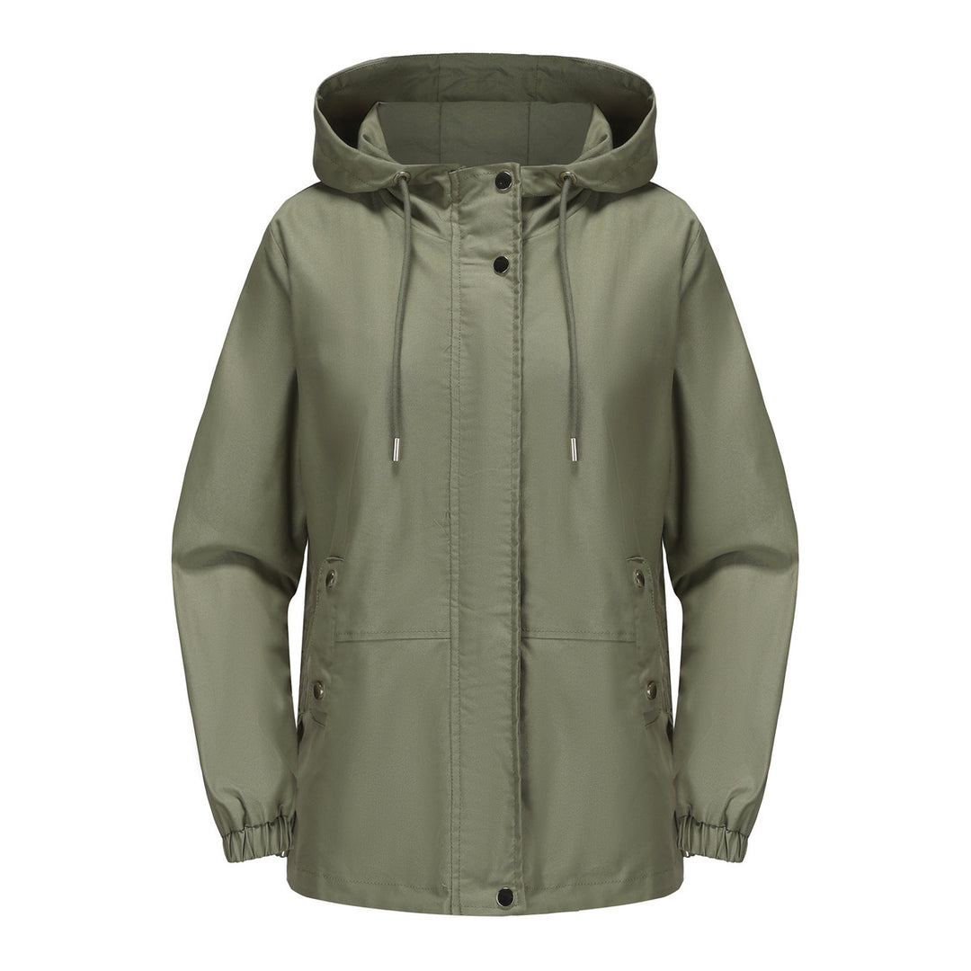 Damen leichte Windjacke mit verstellbarem Bund Drune
