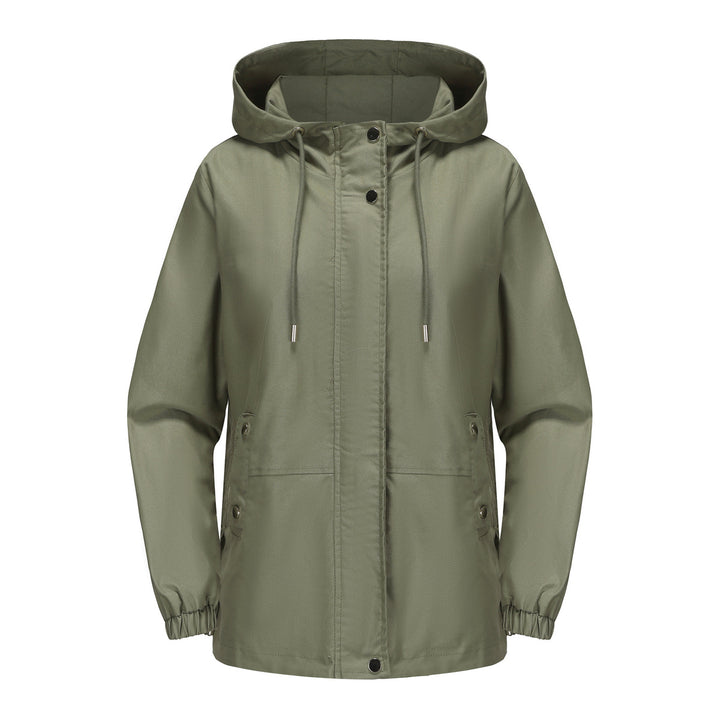 Damen leichte Windjacke mit verstellbarem Bund Drune