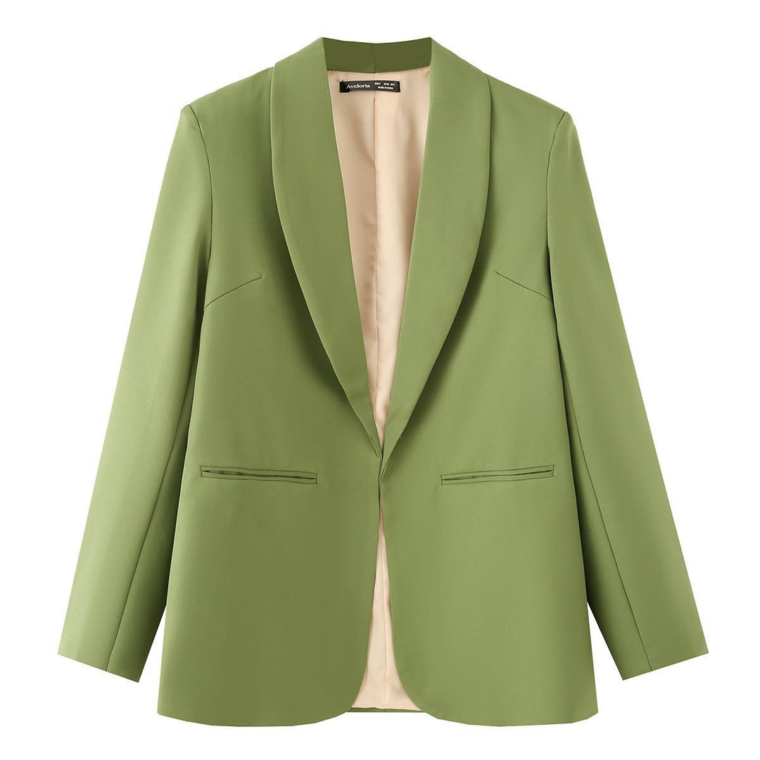 Damen Eleganter Blazer mit sanften Schultern und luxuriösem Innenfutter Drune