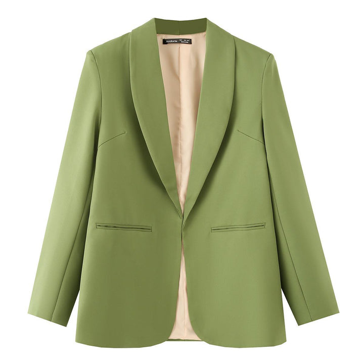 Damen Eleganter Blazer mit sanften Schultern und luxuriösem Innenfutter Drune