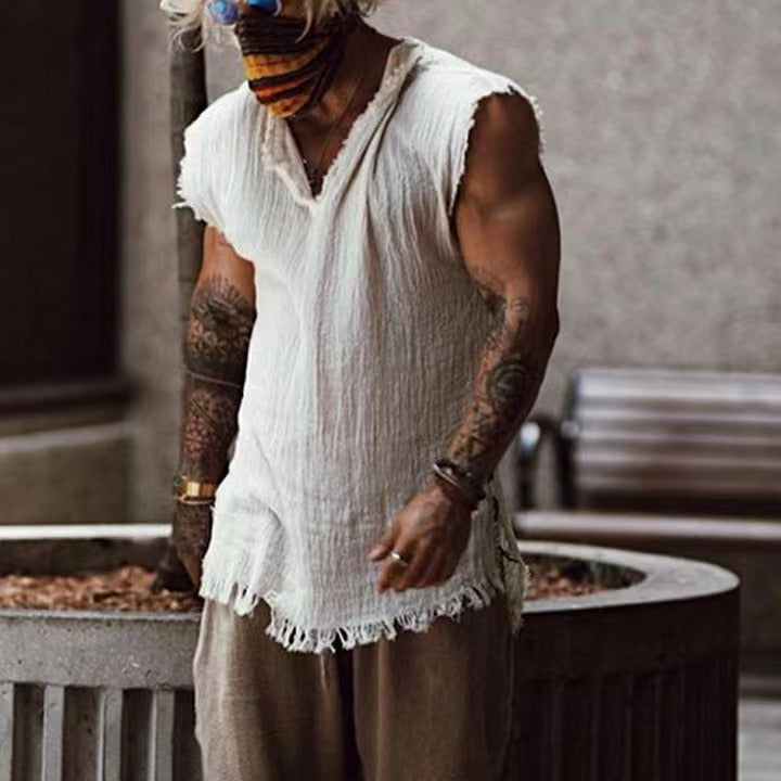 Herren lässiges Oversized-T-Shirt Drune