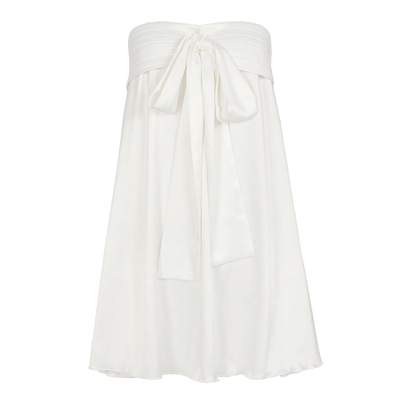 Damen Eleganter Sommerrock mit Schmuckbund Drune