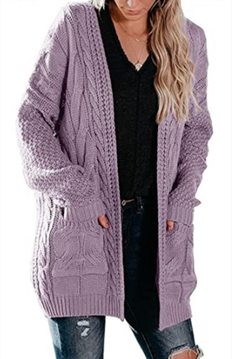 Damen Grobstrick Cardigan Drune