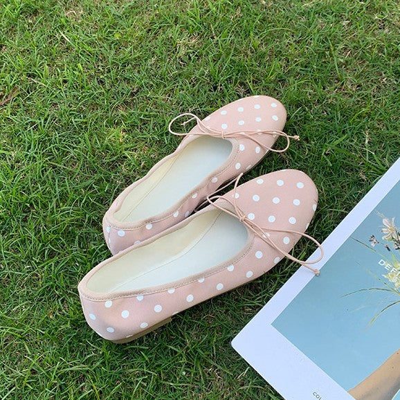 Damen Ballerinas mit femininem Schleifenakzent und weicher Innensohle Drune