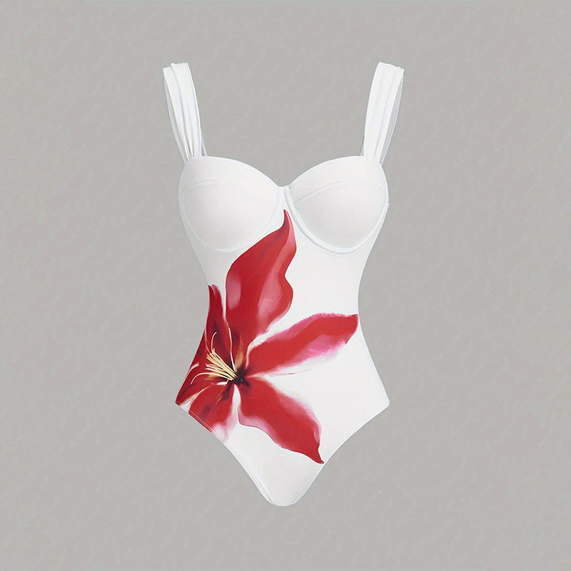 Damen Badeanzug mit elegantem Wickelrock Drune