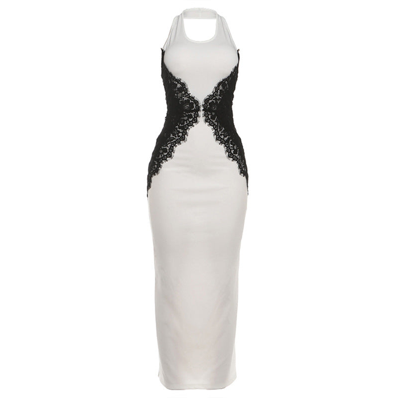 Damen Figurbetontes Spitzenkleid Drune
