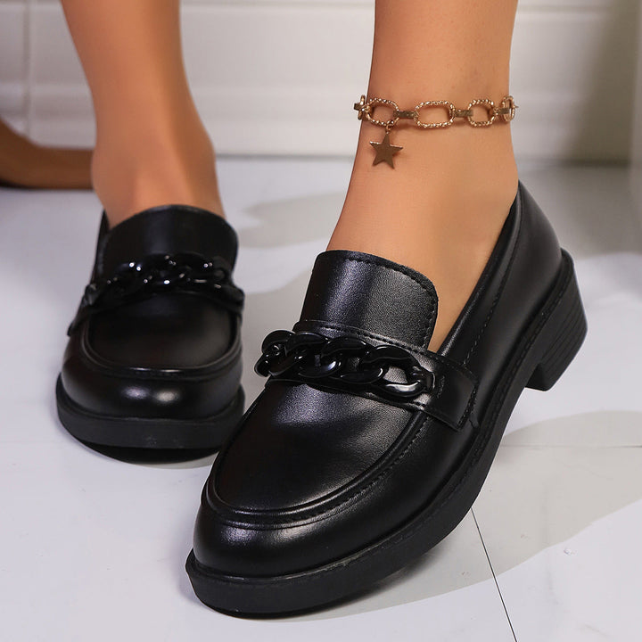 Damen Slip-On Loafers mit eleganter Schleifen-Applikation Drune