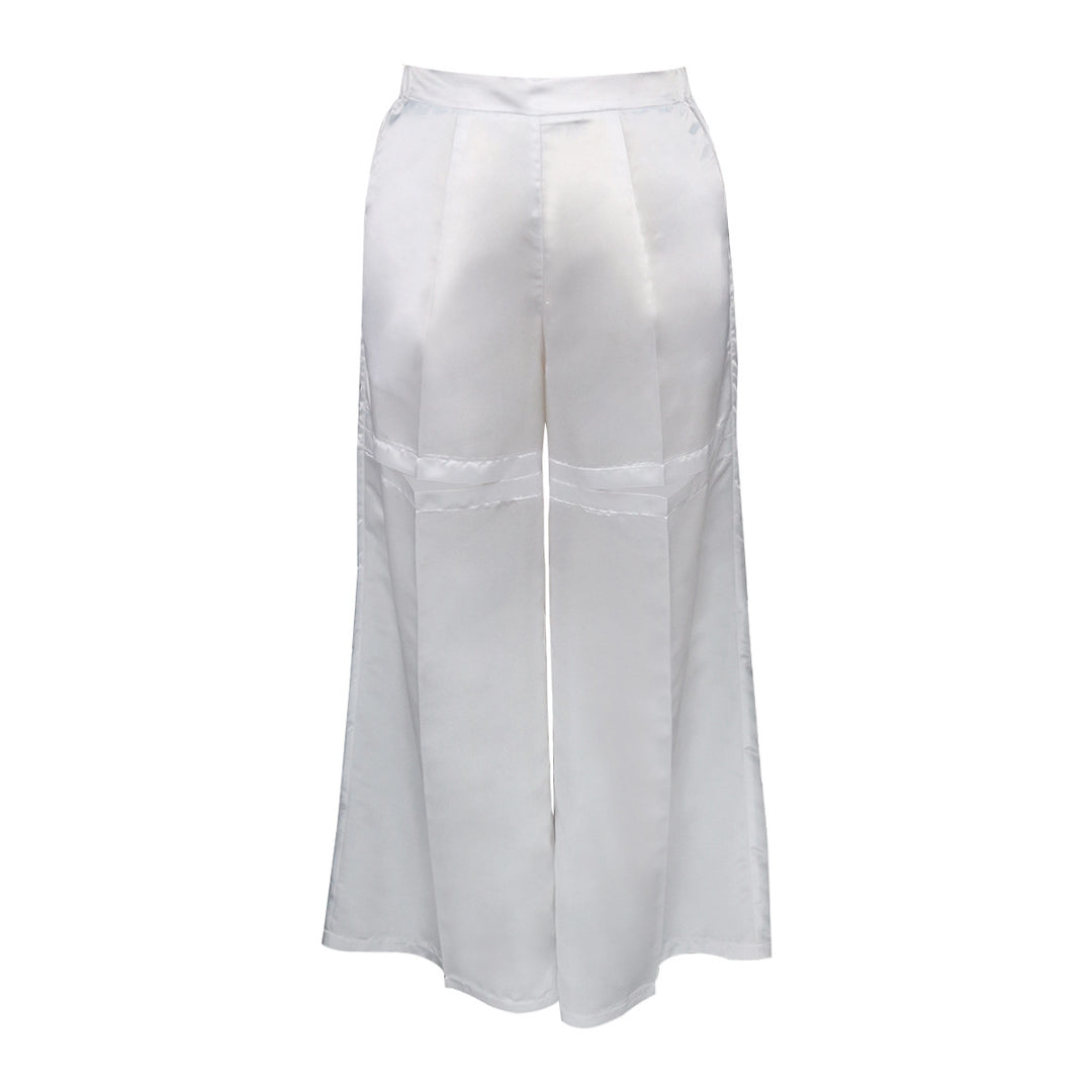 Damen elegante Schlaghose mit dekorativen Taschen Drune