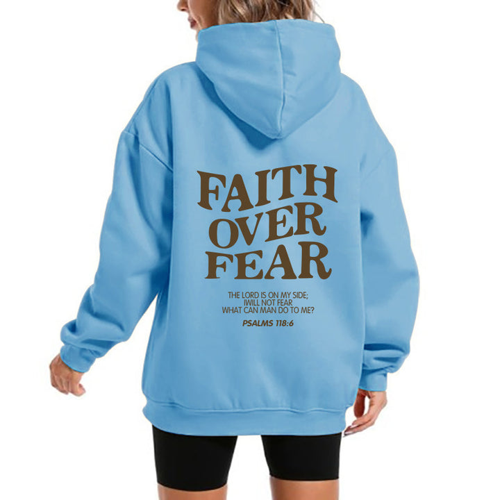 Damen Kapuzensweater mit motivierendem Schriftzug und bequemem Schnitt Drune