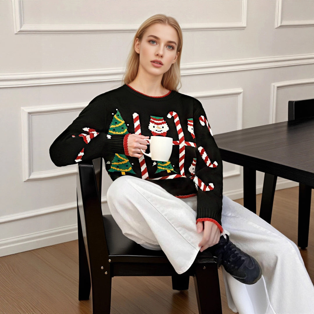 Damen Weihnachtspullover Drune
