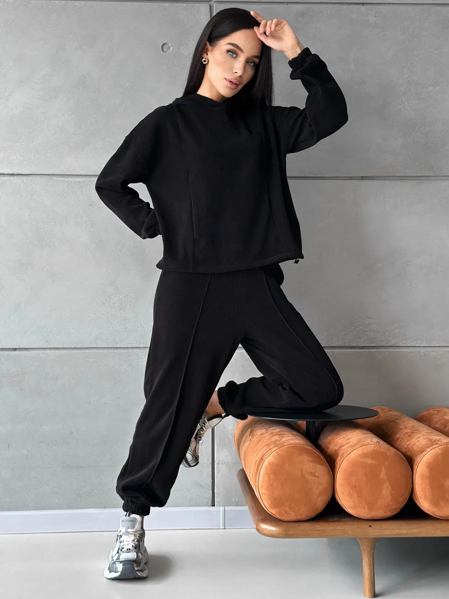Damen gemütliches Fleece-Freizeitset Drune
