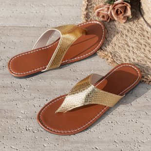 Damen elegante Zehentrenner-Sandalen mit geflochtenen Riemen Drune