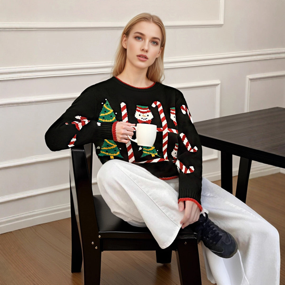 Damen Weihnachtspullover Drune