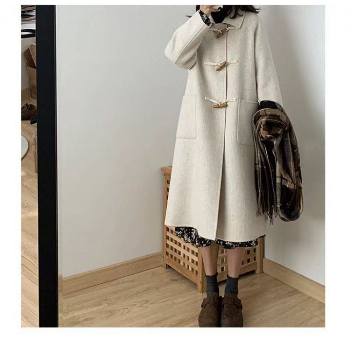 Damen Dufflecoat mit praktischen Taschen und dekorativen Holzknebeln Drune