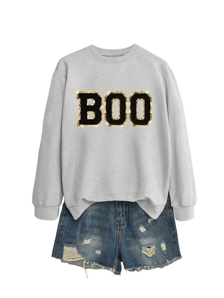 Damen Sweatshirt mit glitzerndem Aufdruck Drune