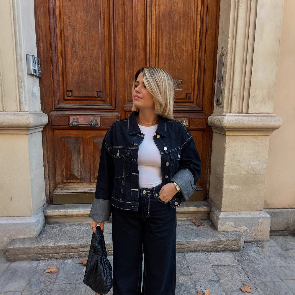 Damen Weite Jeanshosen Drune
