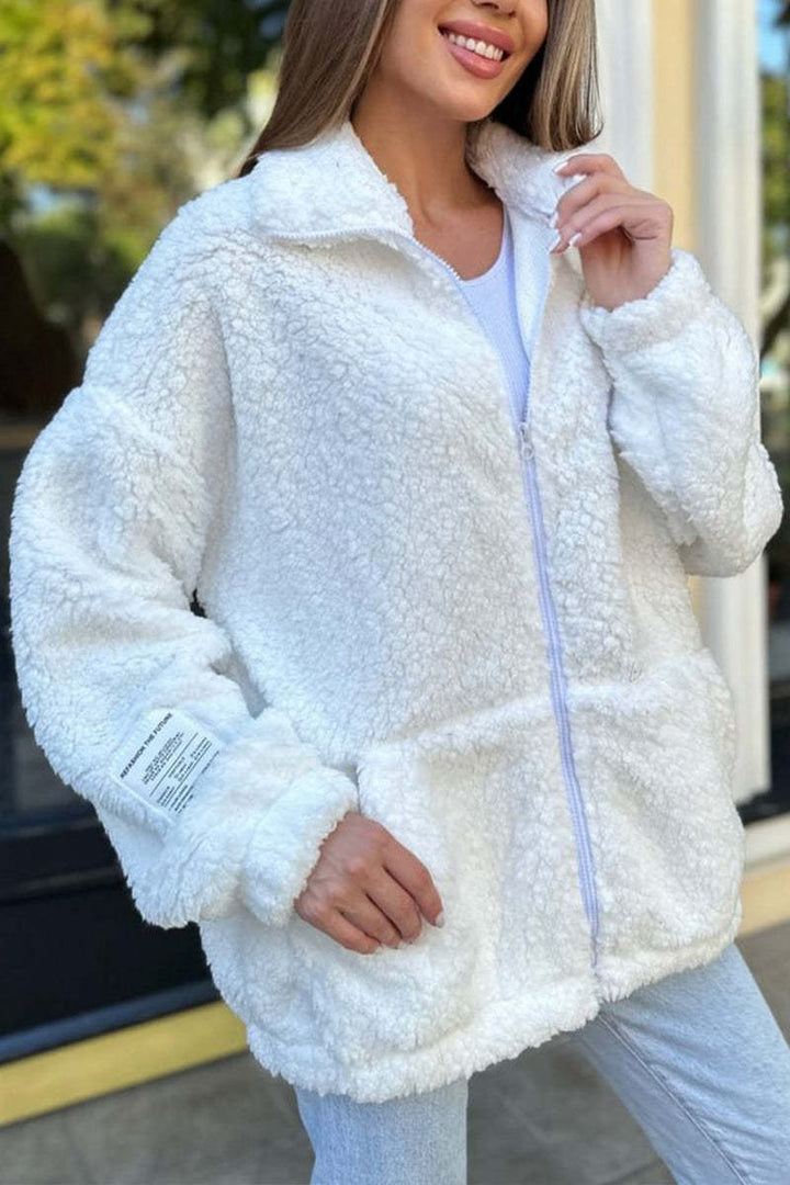 Damen Fleecejacke mit weichem Innenfutter und hoher Kragen Drune