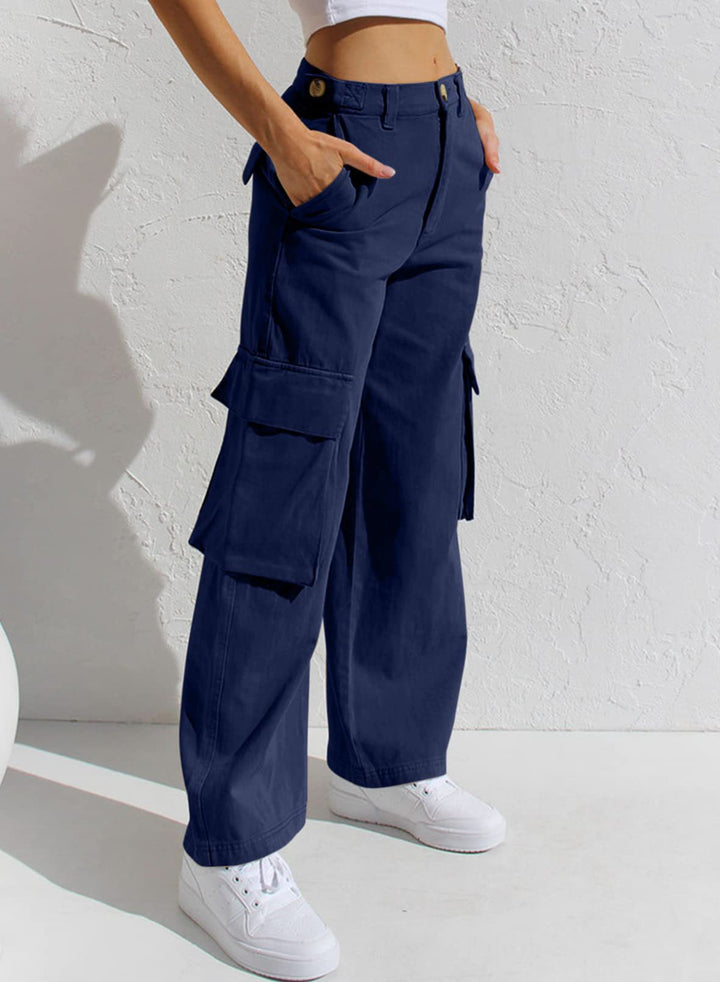Damen Cargo-Hose mit praktischen Seitentaschen und lässigem Schnitt Drune