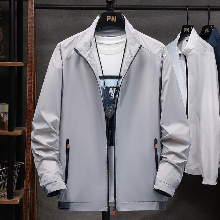 Herren leichte wasserabweisende Übergangsjacke mit praktischen Reißverschluss-Taschen Drune