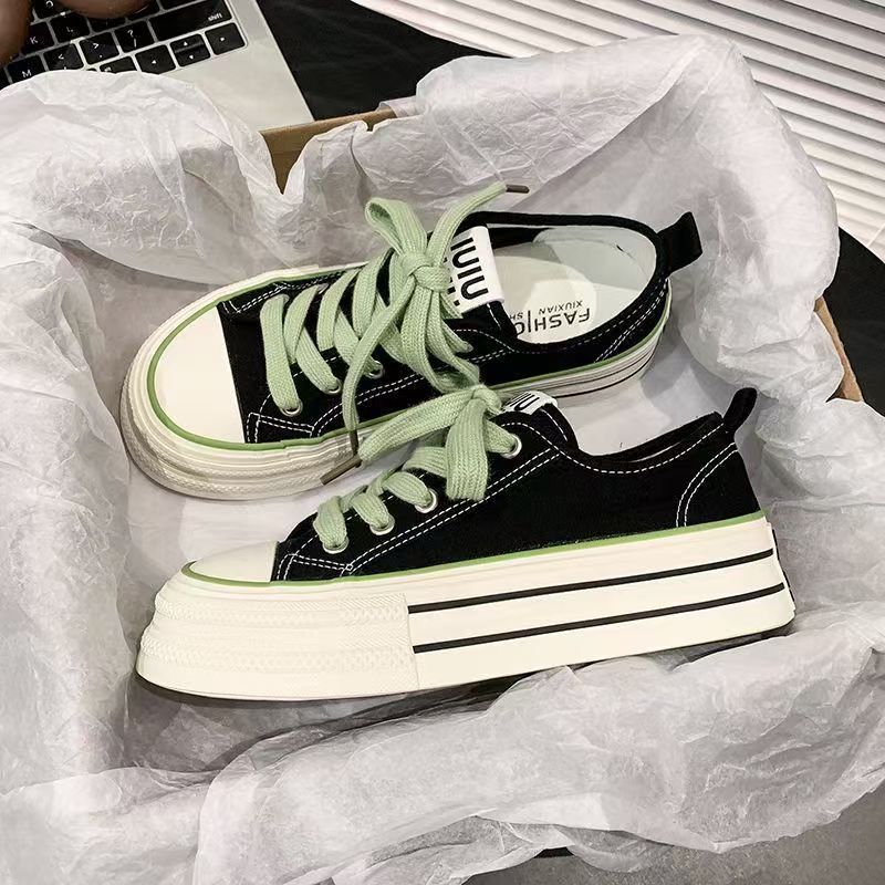 Damen Sportliche Sneakers mit robuster Sohle und atmungsaktivem Canvas von Drune