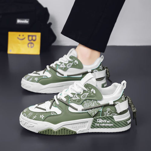 Damen Modische Sneakers im grafischen Design Drune