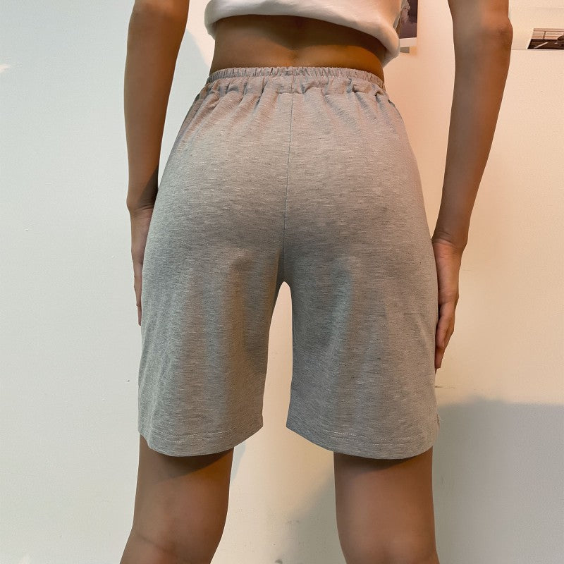 Damen Sportliche Shorts mit verstellbarem Taillenzug und atmungsaktivem Material Drune
