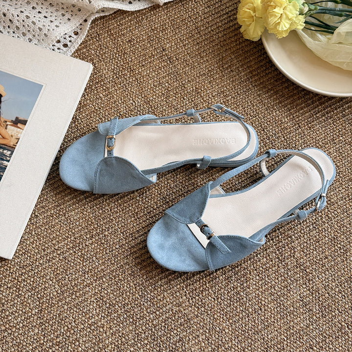 Damen Elegante Slingback Sandalen Drune