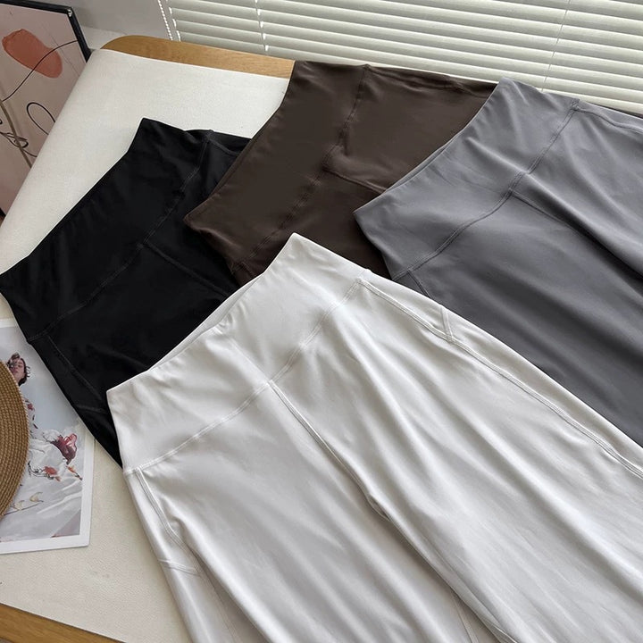 Damen weite Relax-Hose mit hohem Bund Drune