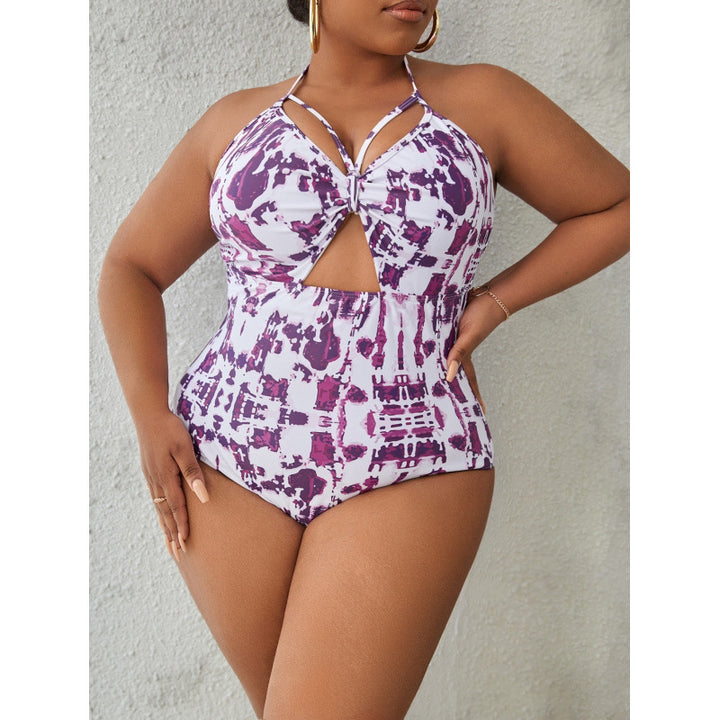 Damen Hochgeschnittener Badeanzug mit modischem Cut-Out-Design Drune